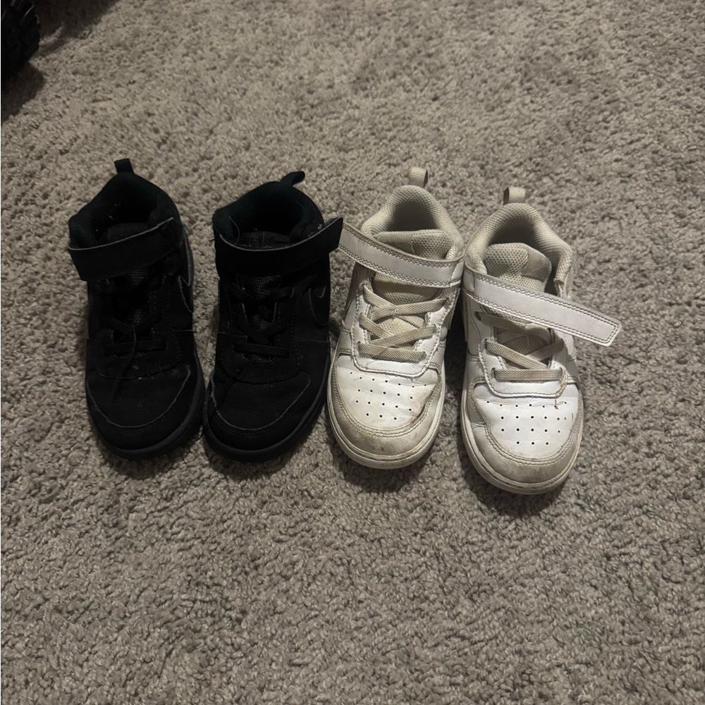 Nike Kids Black and White Sneakers